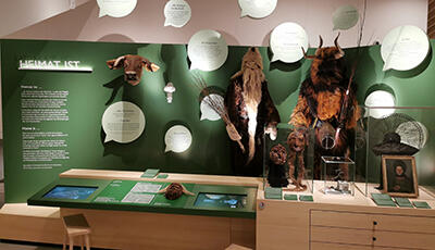 Ausstellungsansicht im AlpenStadtMuseum Sonthofen: Überschrift 