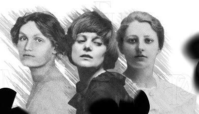 Potraits von Margarete Beutler, Emmy Hennings und Franziska zu Reventlow.